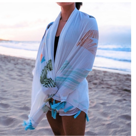 NEW KAPALUA TASSLE WRAP SARONG - Picture 4 of 7